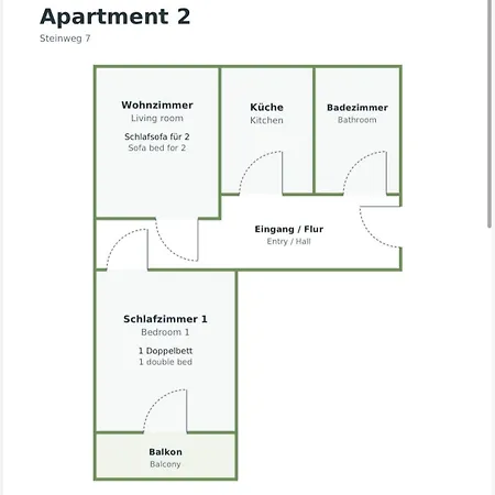 شقة Steinweg 7 *